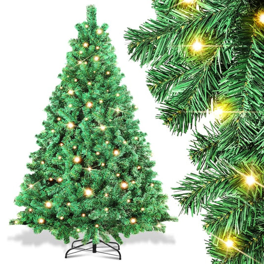 Árbol de Navidad con luces LED integradas