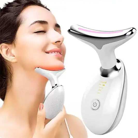 Masajeador Facial y de Cuello con Luz LED