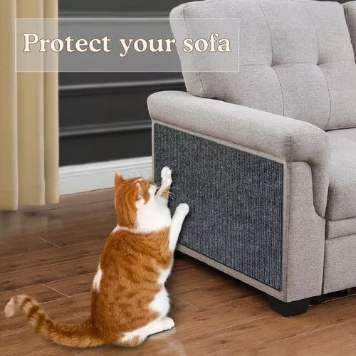 Alfombrilla Protectora y Rascador Autoadhesivo para Gatos