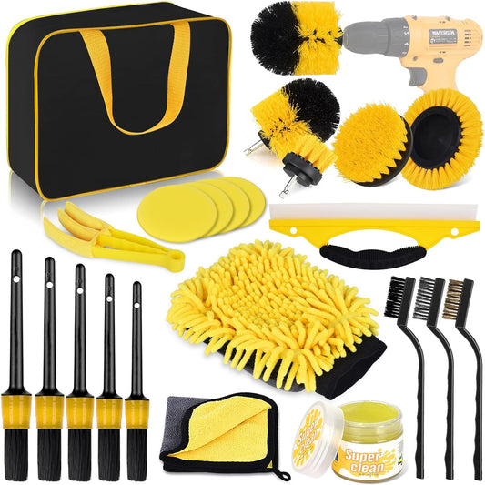 Kit De Limpieza 22 Piezas Para Carro